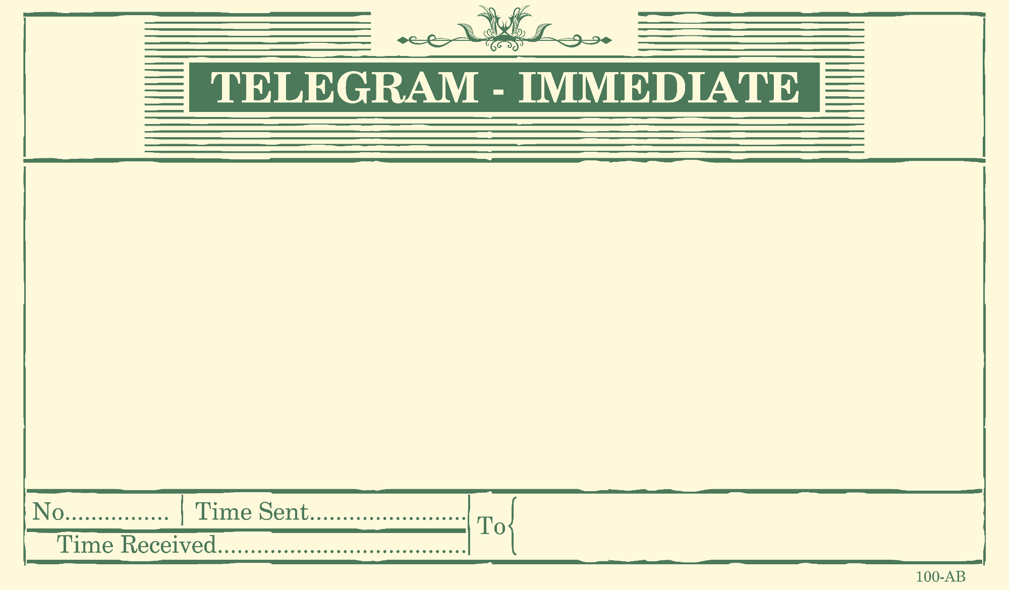 Poslati telegram v majhnem mestu ni tako preprosto